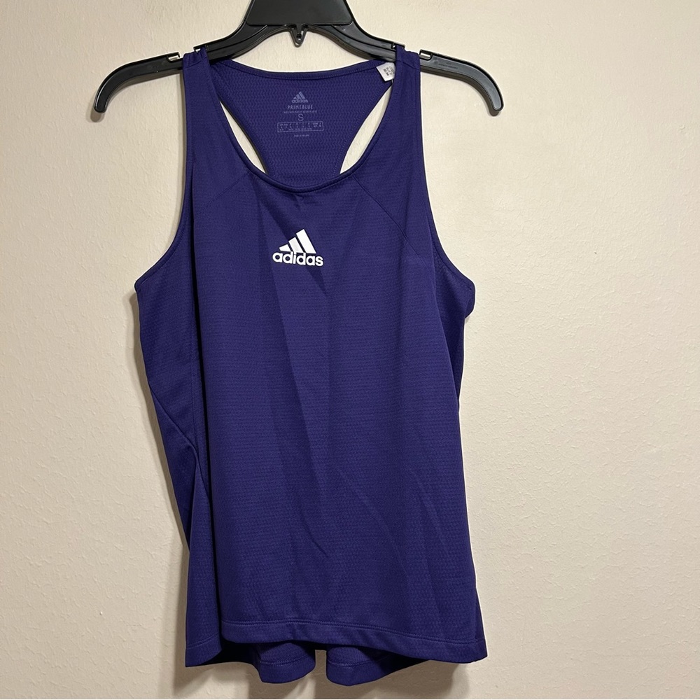 Adidas Primeblue Purple Tank Top Size S